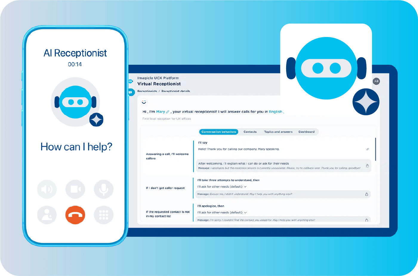 ai receptionist_landing page